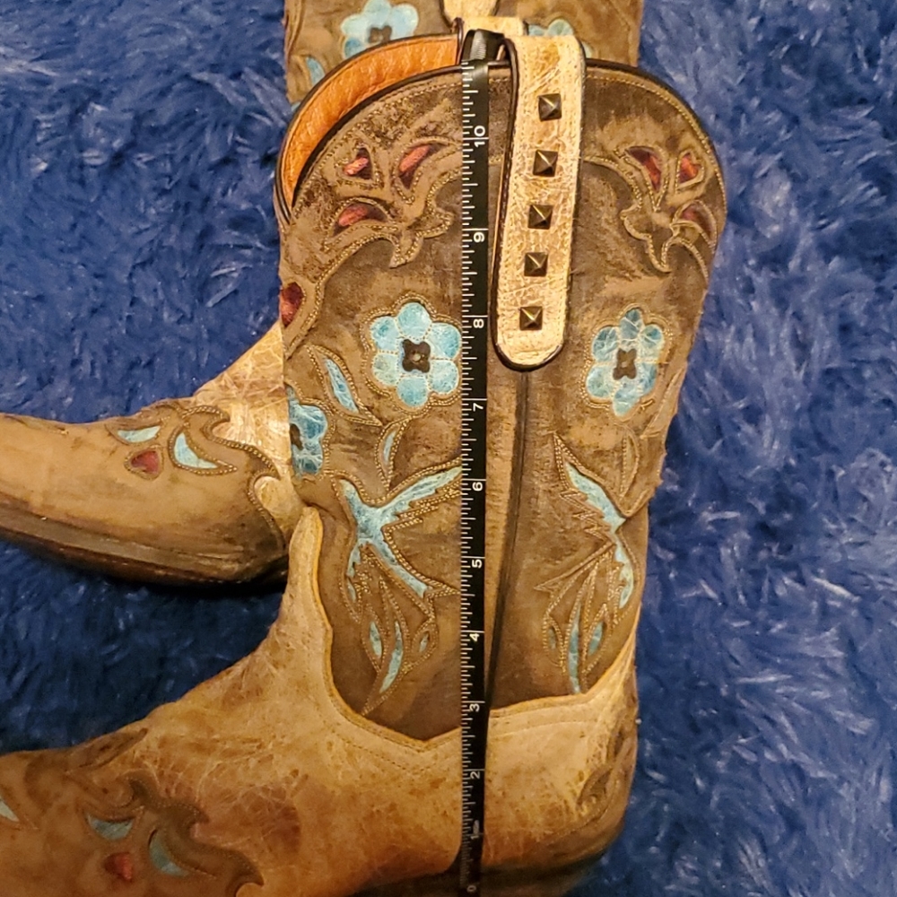 Dan Post Floral Cowboy Boots - Picture 8 of 8